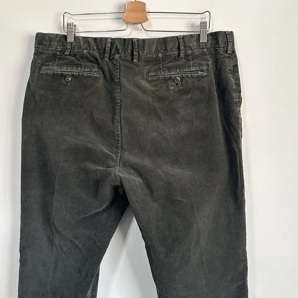 Polo Ralph Lauren Stretch Classic Fit Mens Corduroy Pants 40x30 (38x29) Green - Picture 5 of 10